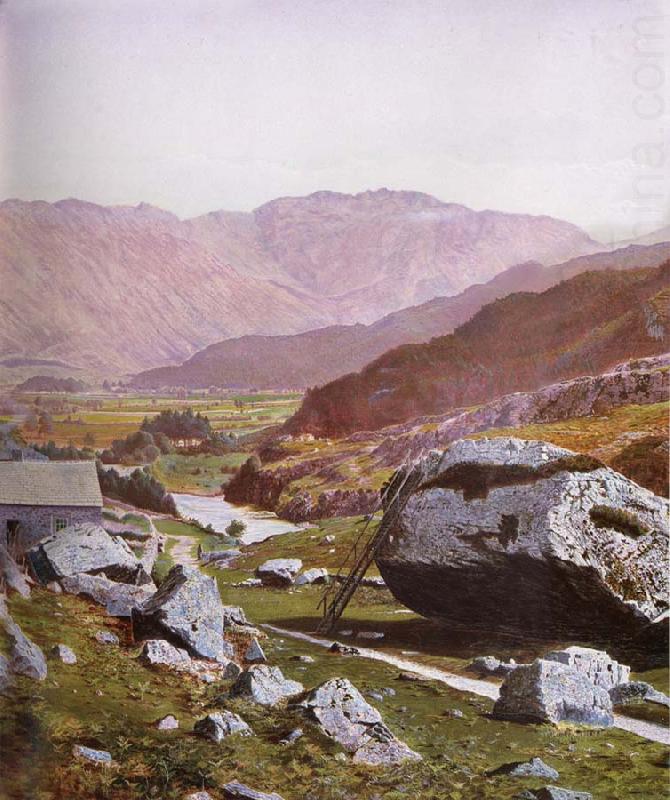 The Bowder Stone Borrowdale, Atkinson Grimshaw